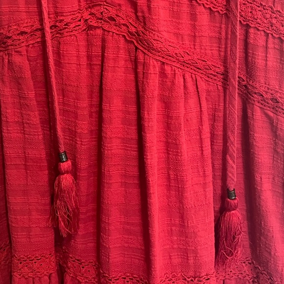 Knox Rose red tiered dress - Picture 2 of 4